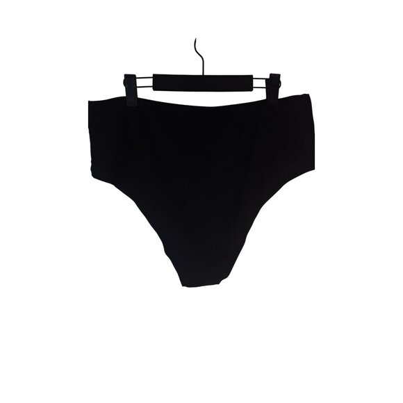 NEW Black 3XL Plus Size Swim Dress Adjustable Straps & Lace-Up Front Design - Picture 11 of 12